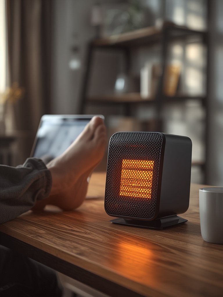 electric heater in action