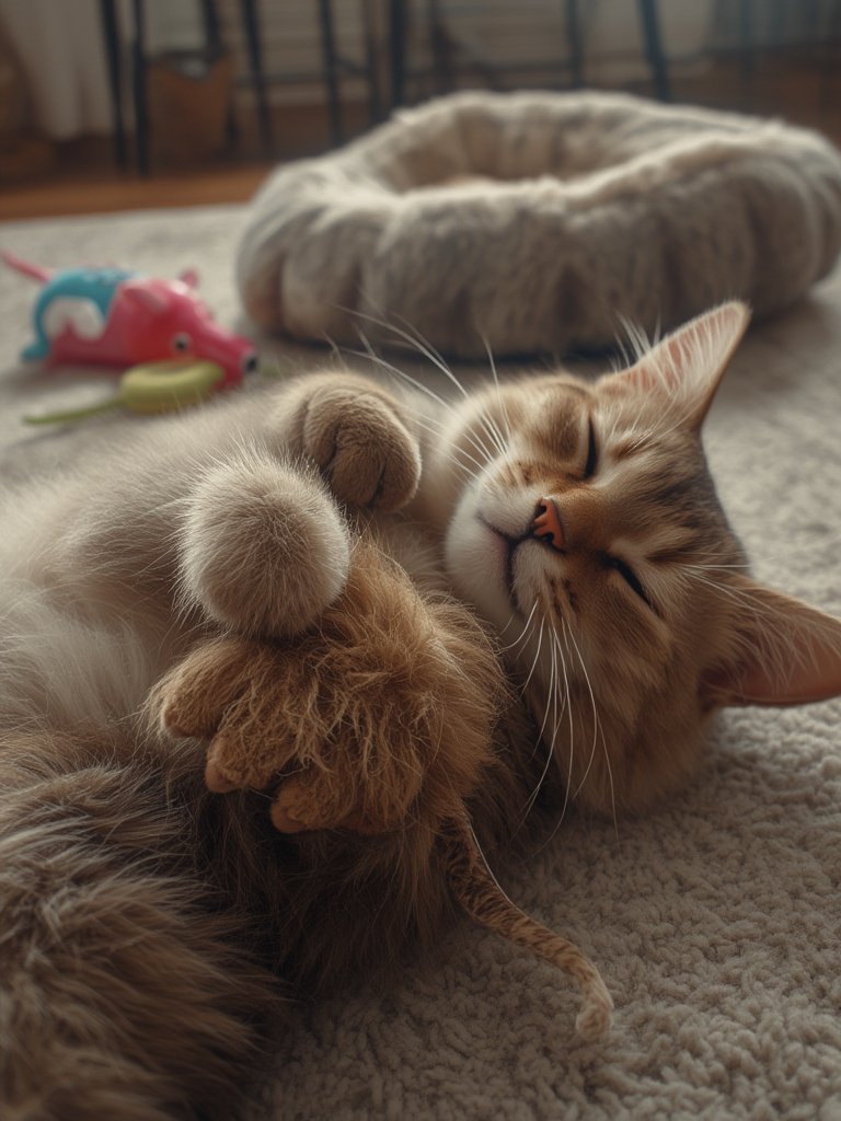 catnip toy in action