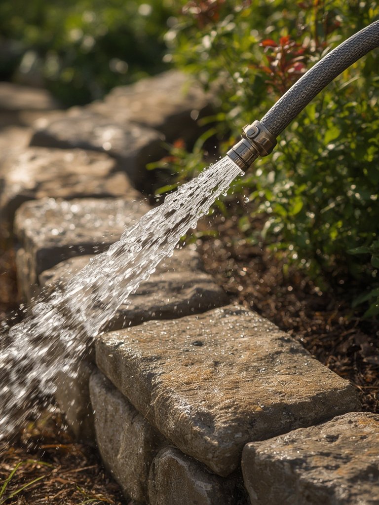 metal hose in action