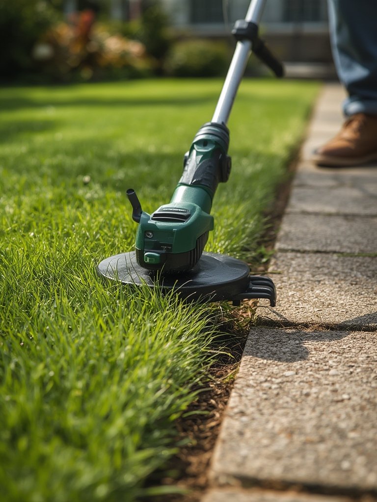 electric trimmer in action