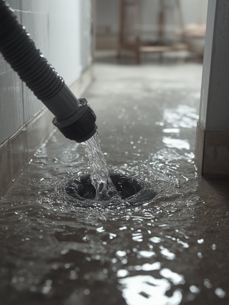 utility pump in action