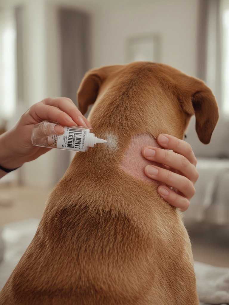 flea treatment in action