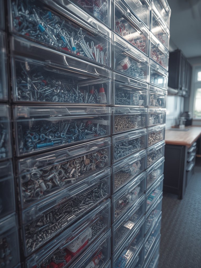 storage drawers in action