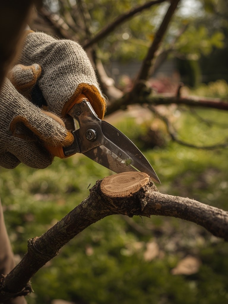 bypass loppers in action