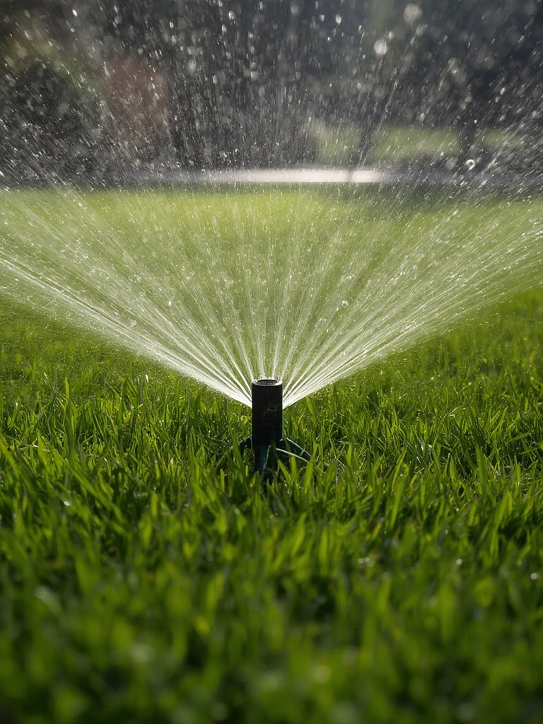impact sprinkler in action