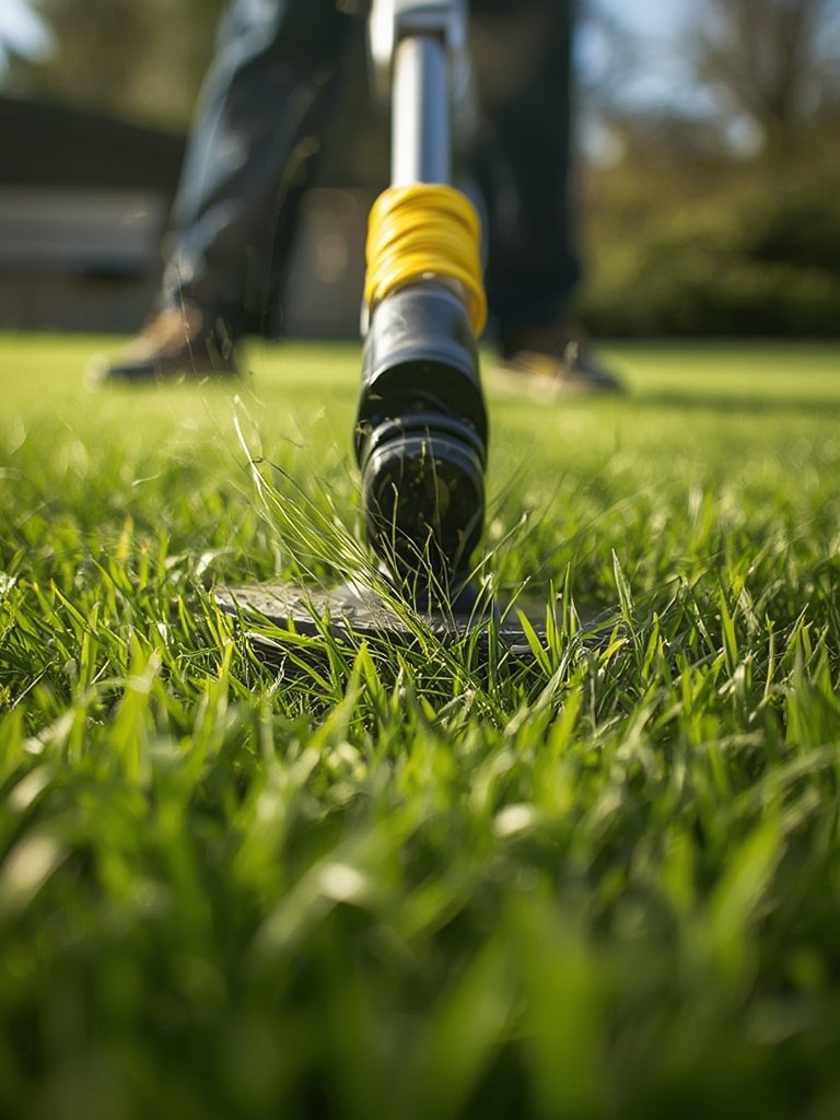 trimmer line in action