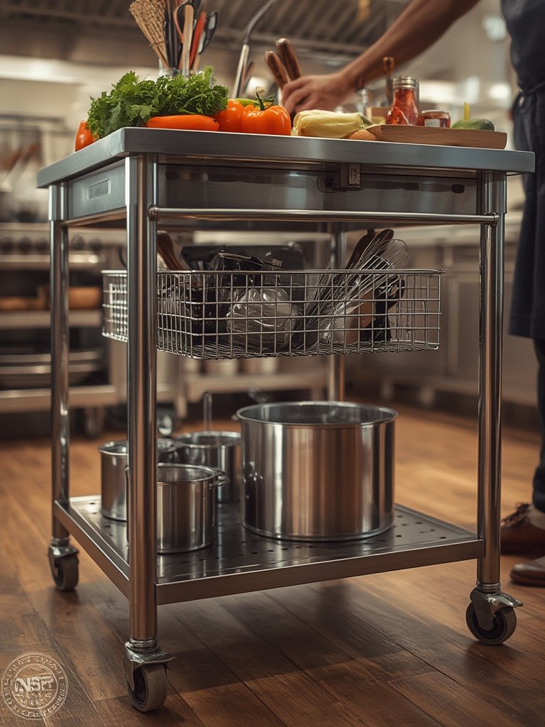 work table in action