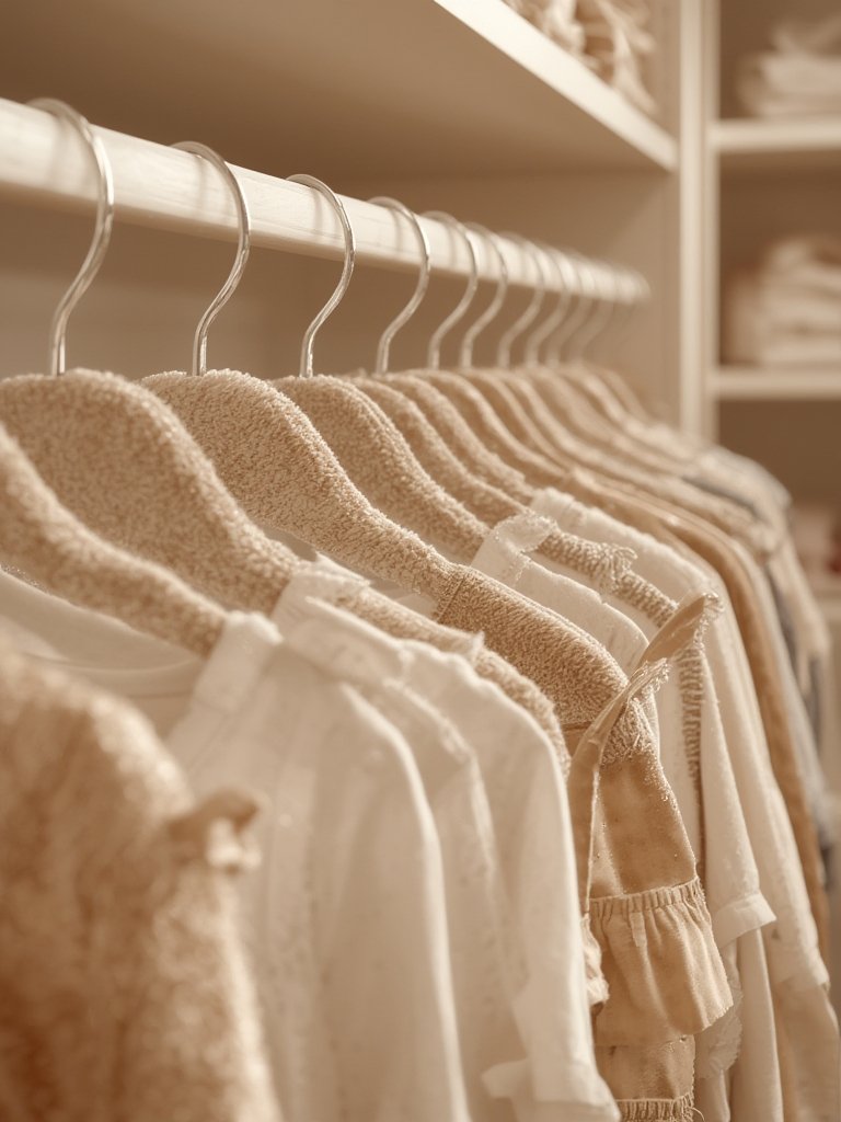 Best Baby Hangers for Small Closets? Amazon Basics Review 2 kids hangers in action