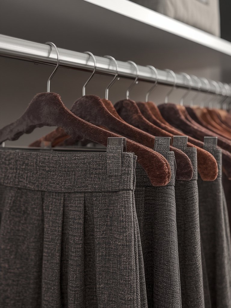 skirt hangers in action