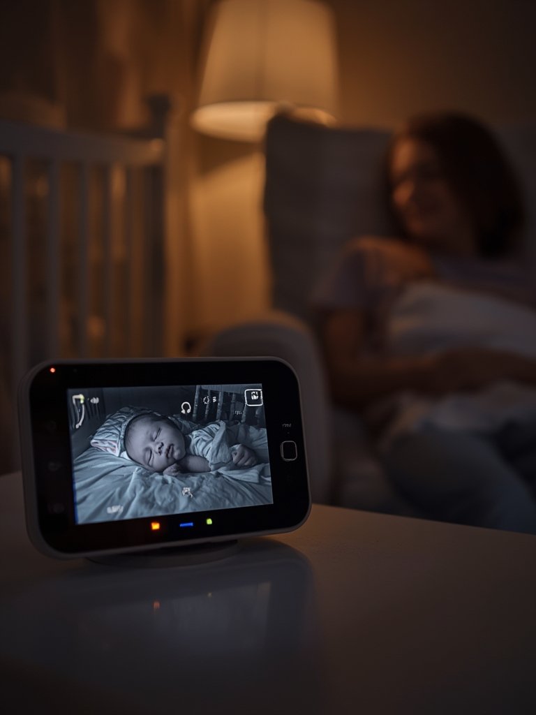baby monitor in action