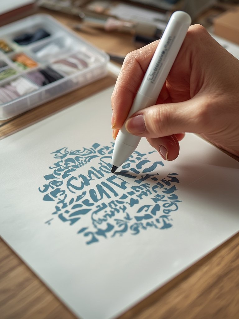 Cricut Weeder in action