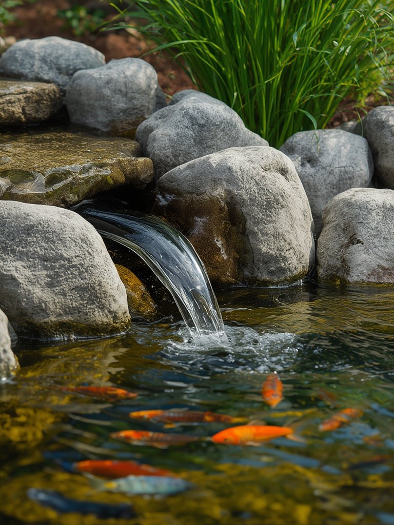 pond tubing in action