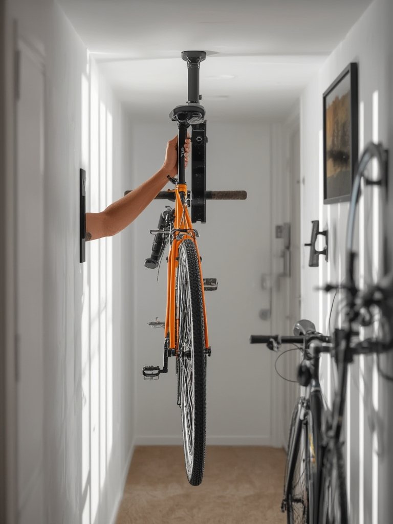 bike hanger in action