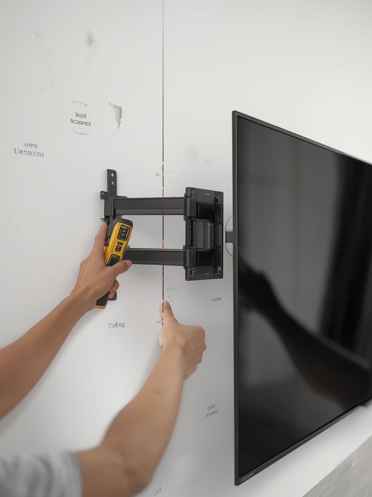 Zircon StudSensor A100 Review: Good for TV Mounting? 2 stud finder in action