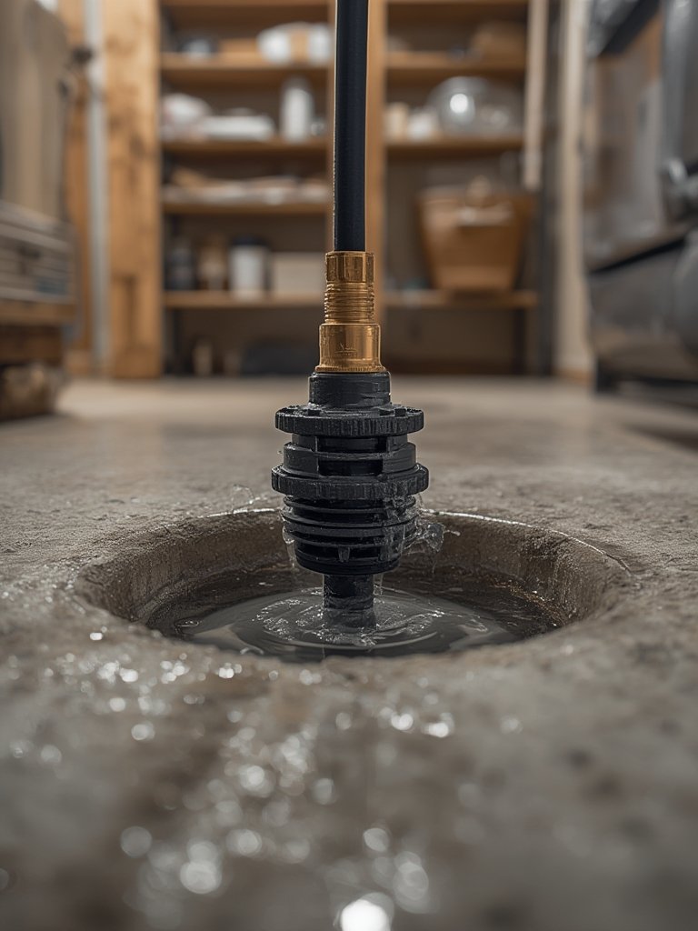 submersible pump in action