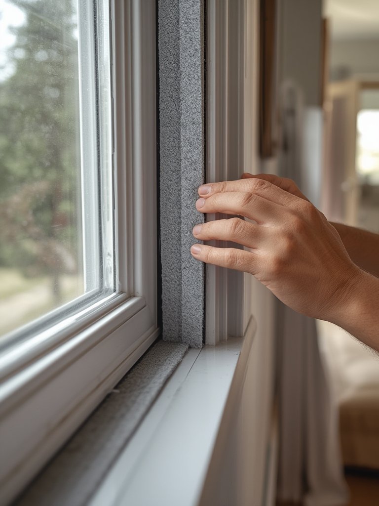 window insulation in action