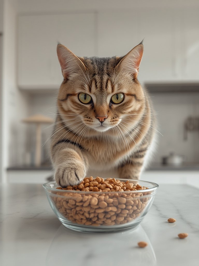 indoor catfood in action