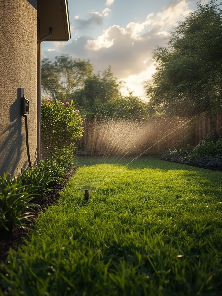 smart sprinkler in action