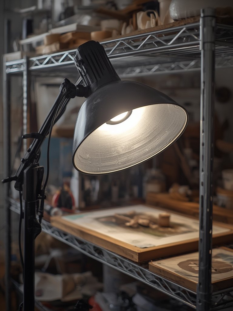 clamp lamp in action