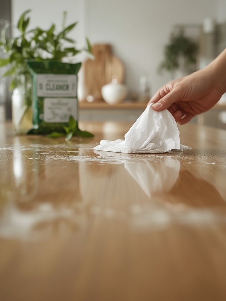 Are Seventh Generation Multi-Surface Cleaning Wipes Effective for Everyday Messes? 2 cleaning wipes in action