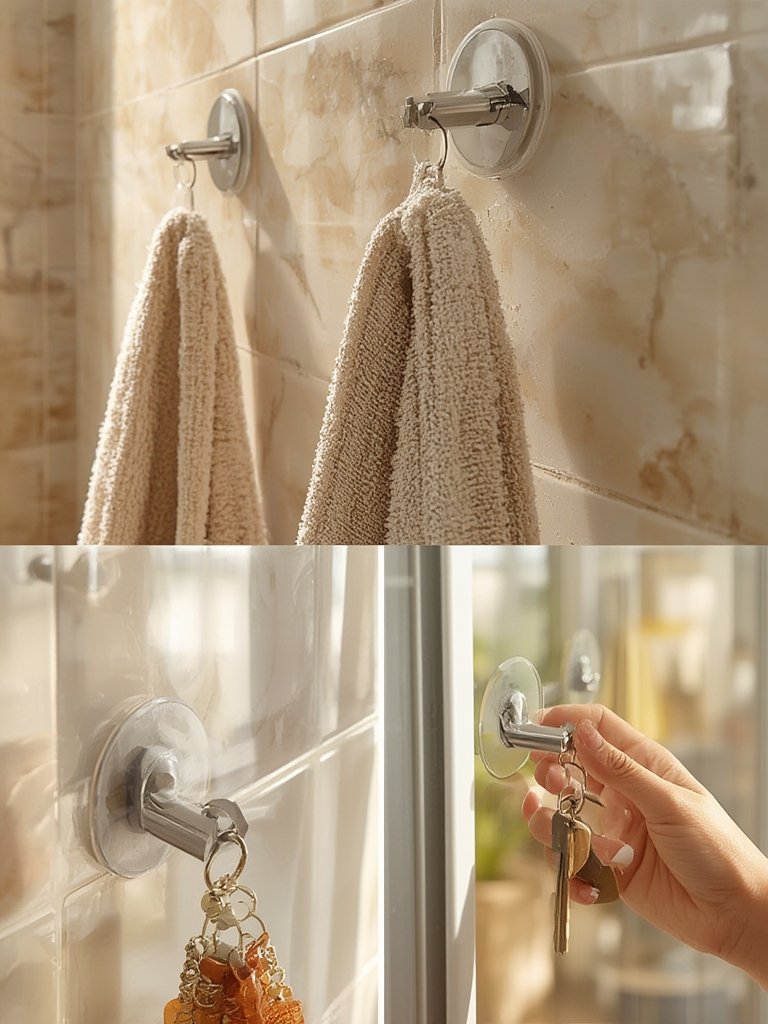 suction hooks in action