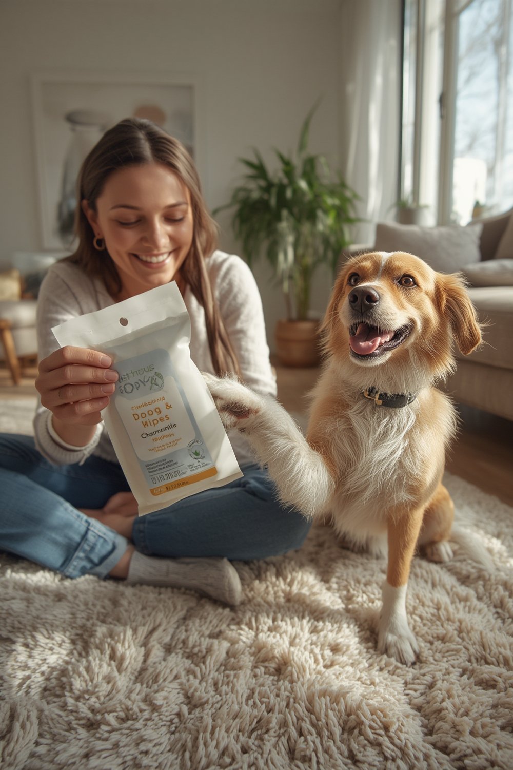 dog wipes product view