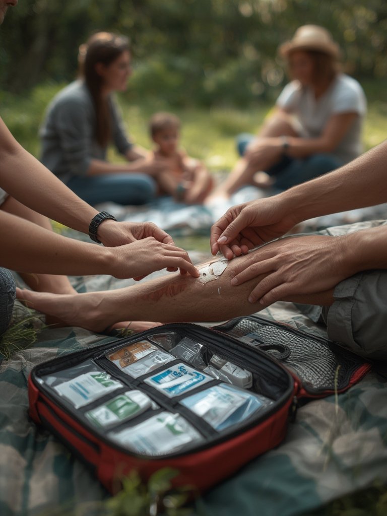 Should You Buy the DMI 175-Piece First Aid Kit for Home or Travel Emergencies? 2 first aid in action