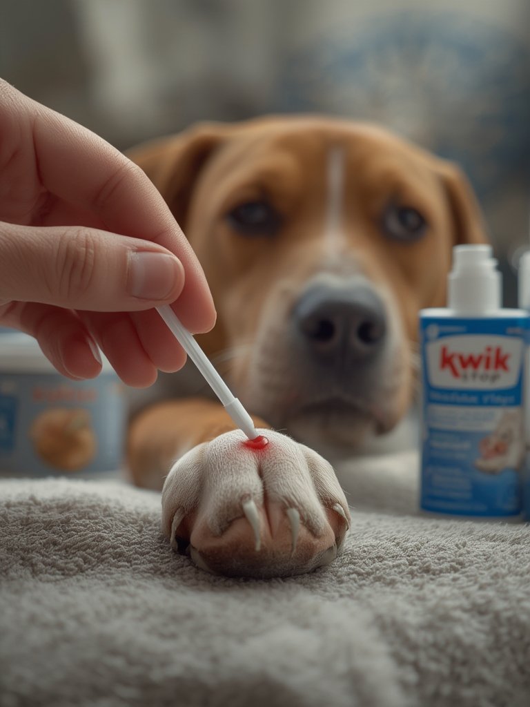 Miracle Care Kwik Stop Styptic Swabs: Should Pet Owners Choose Gel Swabs for Fast Bleeding Relief? 2 styptic swabs in action